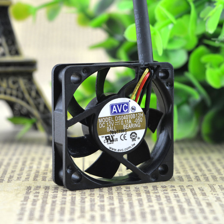 Original AVC DS04010B12H Cooling Fan 12V 0.11A 1.32W 3wires DS04010B12H Fans